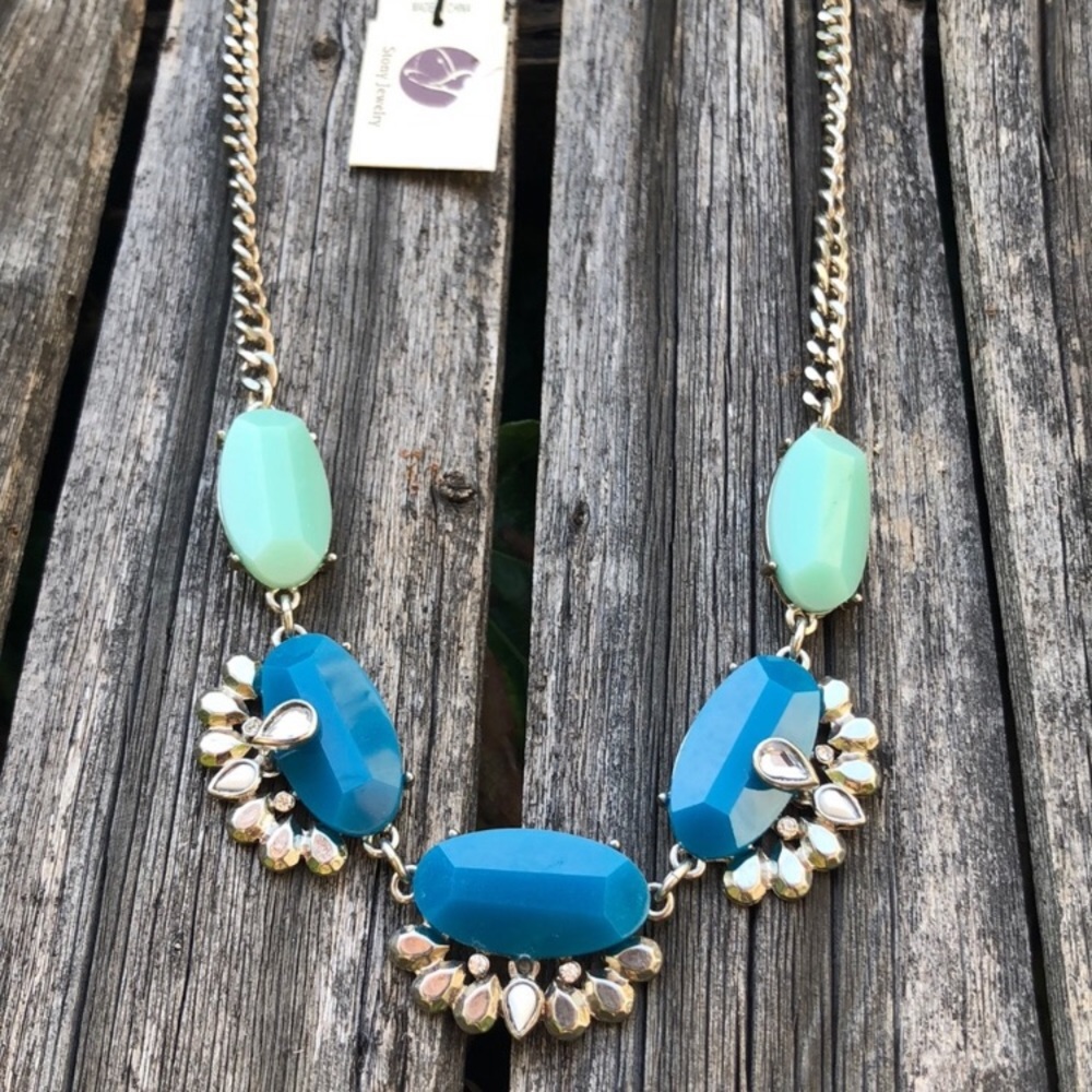 Silver & Blue Necklace